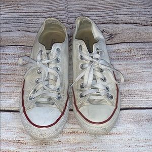 White low top converse